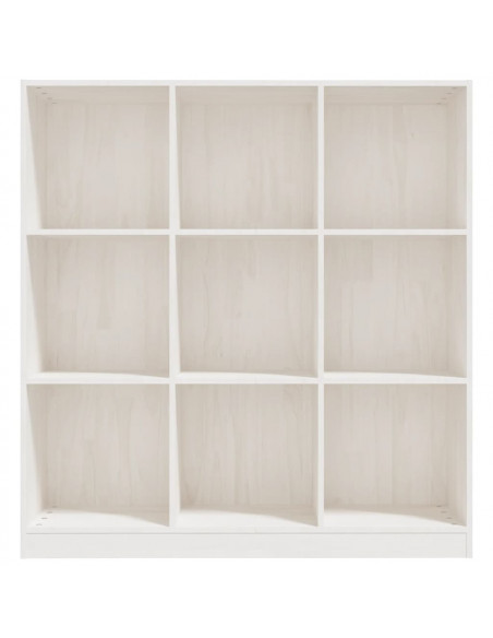 Libreria/Divisorio Bianco 104x33,5x110 cm in Massello di Pino