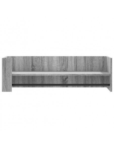Mensola a Muro Grigio Sonoma 100x35x30,5 cm Legno Multistrato