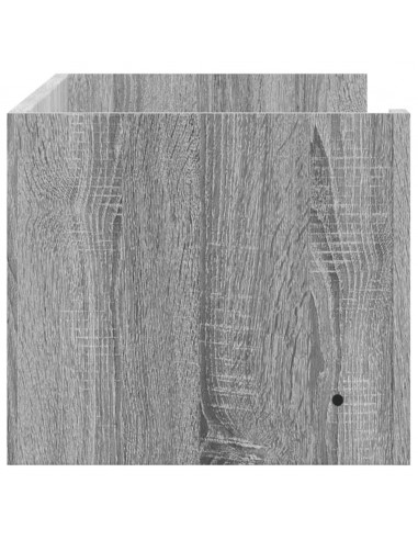 Mensola a Muro Grigio Sonoma 100x35x30,5 cm Legno Multistrato