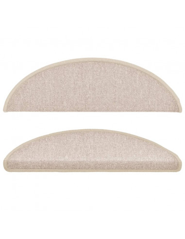 Tappetini per Scale 15 pz Grigio Talpa 56x17x3 cm