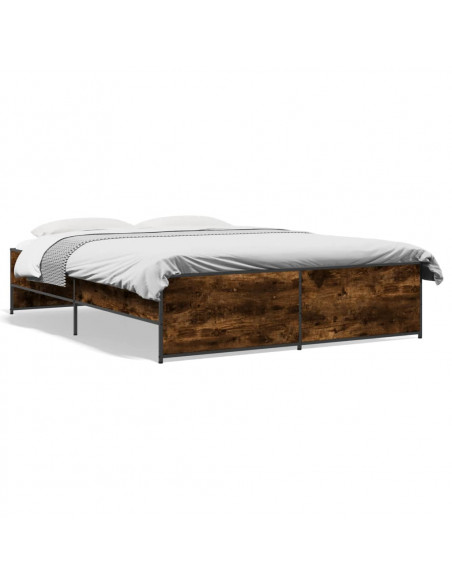 Giroletto Rovere Fumo 160x200 cm in Legno Multistrato Metallo
