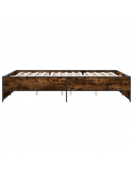 Giroletto Rovere Fumo 160x200 cm in Legno Multistrato Metallo