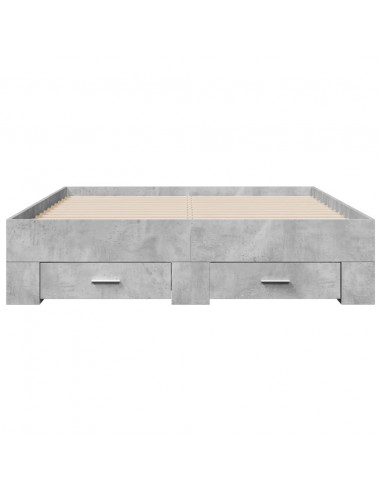 Giroletto Cassetti Grigio Cemento 120x200 cm Legno Multistrato