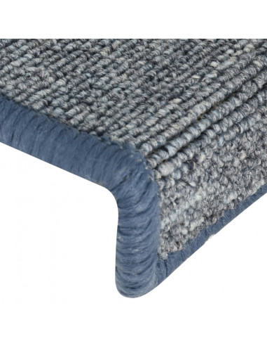 Tappetini per Scale 15 pz 65x21x4 cm Viola e Blu