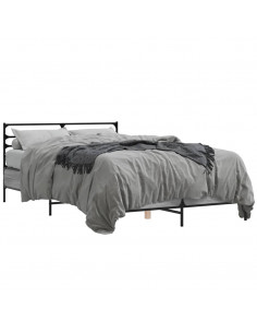 Giroletto Grigio Sonoma 140x190 cm in Legno Multistrato Metallo 2