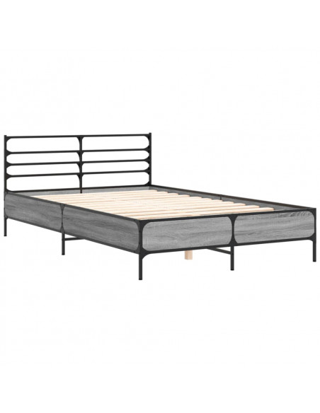 Giroletto Grigio Sonoma 140x190 cm in Legno Multistrato Metallo