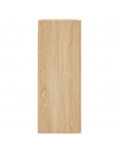 Armadietti a Parete 2 pz Rovere Sonoma in Legno Multistrato 2