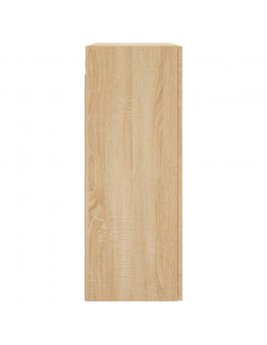 Armadietti a Parete 2 pz Rovere Sonoma in Legno Multistrato