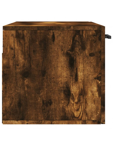 Mobile a Parete Rovere Fumo 80x36,5x35 cm in Legno Multistrato