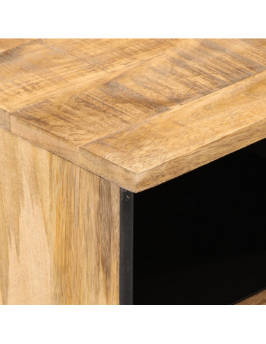 Mobile Porta TV 70x34x46 cm in Legno Massello di Mango Grezzo