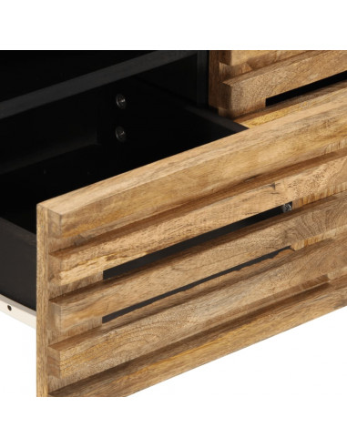 Mobile Porta TV 70x34x46 cm in Legno Massello di Mango Grezzo