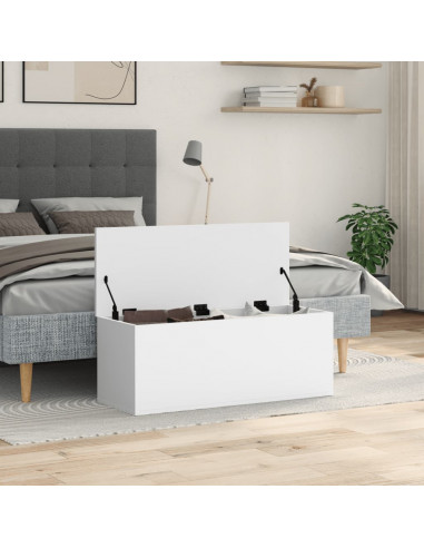 Contenitore Portaoggetti Bianco 90x35x35 cm in Truciolato