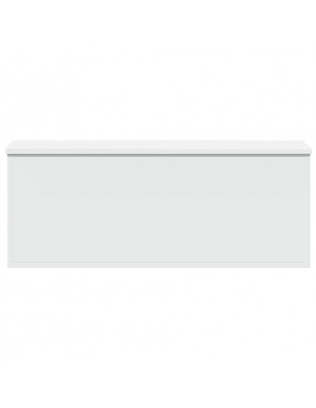 Contenitore Portaoggetti Bianco 90x35x35 cm in Truciolato