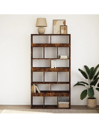 Libreria Rovere Fumo 100x33x187,5 cm in Truciolato