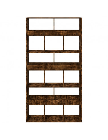 Libreria Rovere Fumo 100x33x187,5 cm in Truciolato