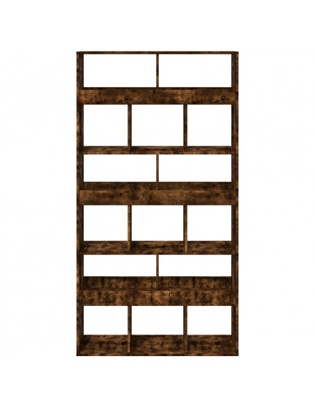 Libreria Rovere Fumo 100x33x187,5 cm in Truciolato