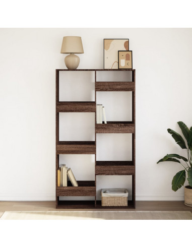 Libreria Rovere Marrone 100x33x175 cm in Legno Multistrato