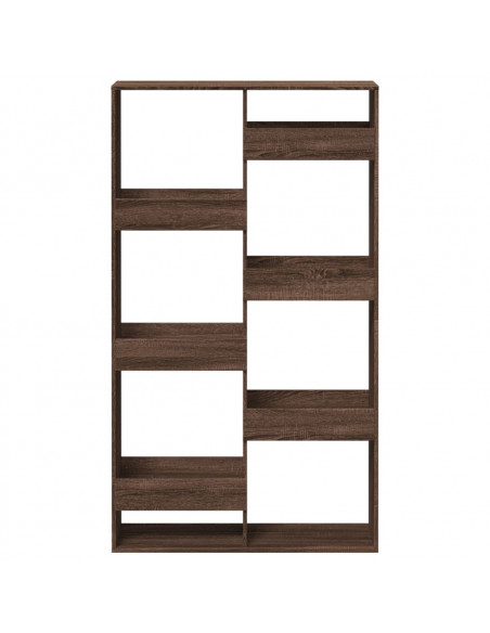 Libreria Rovere Marrone 100x33x175 cm in Legno Multistrato