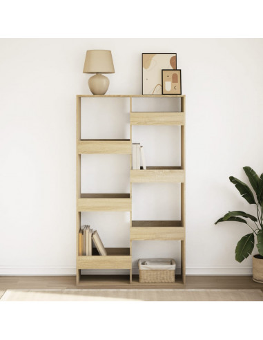 Libreria Rovere Sonoma 100x33x175 cm in Legno Multistrato