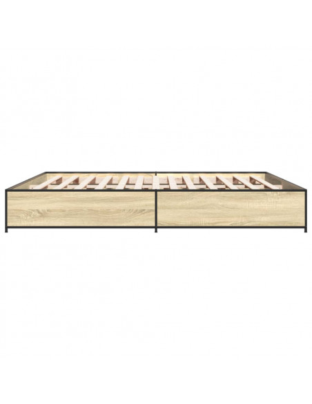 Giroletto Rovere Sonoma 160x200 cm in Legno Multistrato Metallo