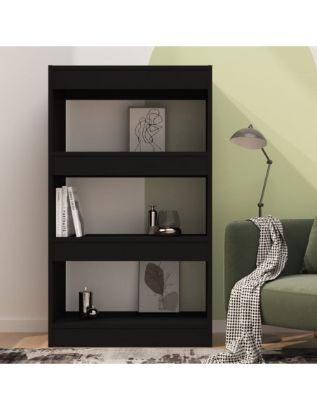 Libreria/Divisorio Nero 60x30x103 cm in Truciolato