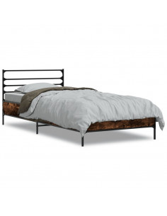 Giroletto Rovere Fumo 75x190 cm in Legno Multistrato e Metallo 2