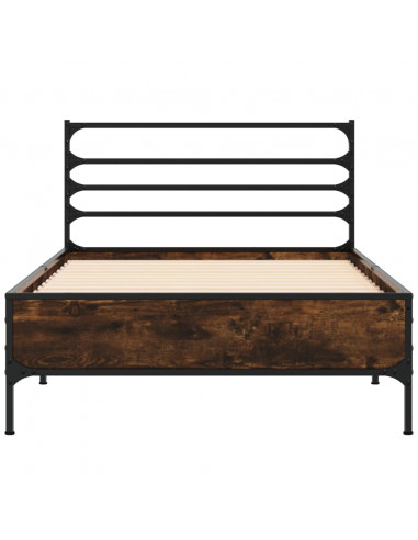 Giroletto Rovere Fumo 75x190 cm in Legno Multistrato e Metallo