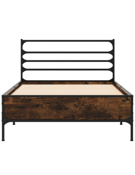 Giroletto Rovere Fumo 75x190 cm in Legno Multistrato e Metallo