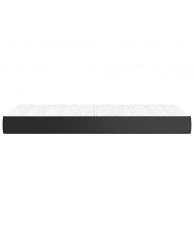 Materasso a Molle Insacchettate Nero 90x200x20 cm in Similpelle