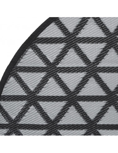 Tappeto da Esterni Nero Ø160 cm in PP