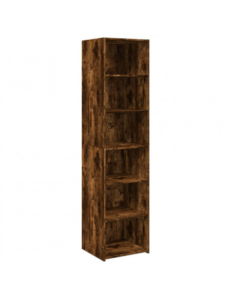 Credenza Rovere Fumo 45x41x185 cm in Legno Multistrato