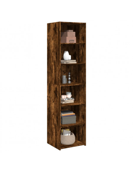 Credenza Rovere Fumo 45x41x185 cm in Legno Multistrato