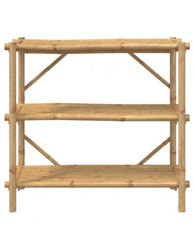 Scaffale 3 Ripiani 100x40x90 cm in Bambù