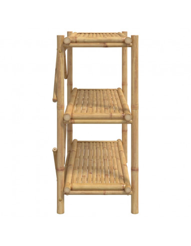 Scaffale 3 Ripiani 100x40x90 cm in Bambù