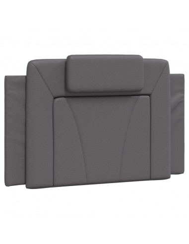 Letto con Materasso Grgio 80x200 cm in Similpelle