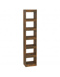 Libreria/Divisorio Rovere Fumo 40x30x198 cm 2