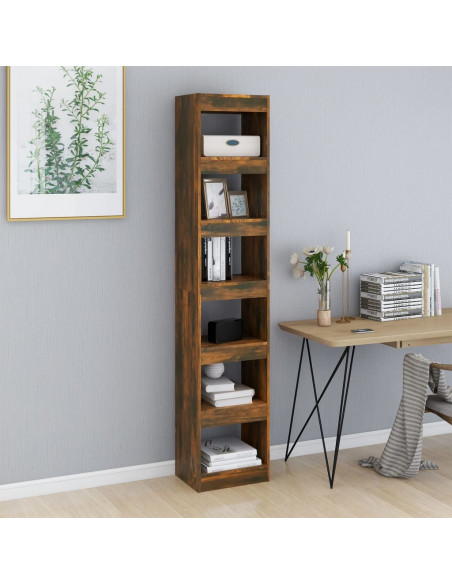 Libreria/Divisorio Rovere Fumo 40x30x198 cm
