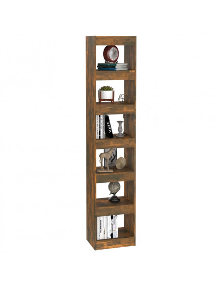 Libreria/Divisorio Rovere Fumo 40x30x198 cm