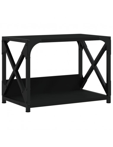 Supporto per Stampante 2 Livelli Nero 44x26x31,5 cm Multistrato