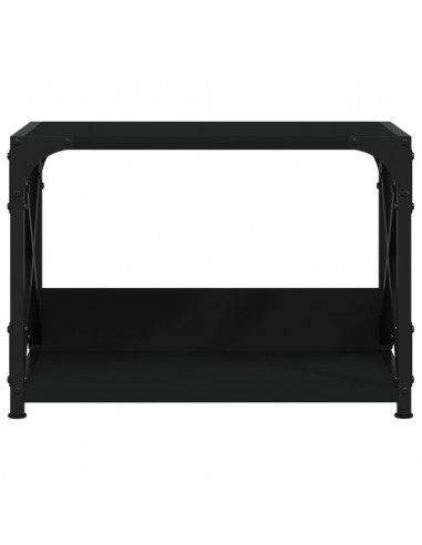 Supporto per Stampante 2 Livelli Nero 44x26x31,5 cm Multistrato