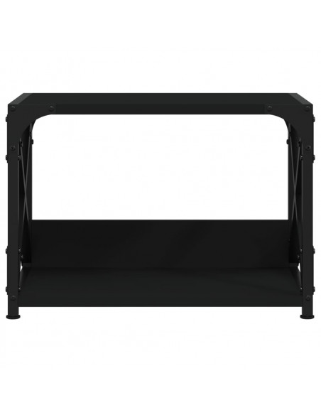 Supporto per Stampante 2 Livelli Nero 44x26x31,5 cm Multistrato