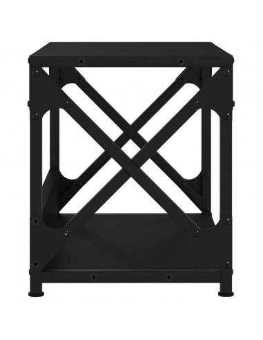 Supporto per Stampante 2 Livelli Nero 44x26x31,5 cm Multistrato