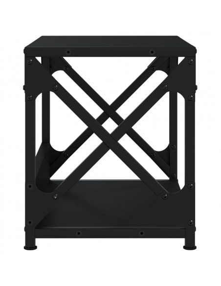 Supporto per Stampante 2 Livelli Nero 44x26x31,5 cm Multistrato