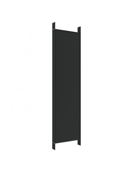 Divisorio a 6 Pannelli Nero 300x200 cm in Tessuto