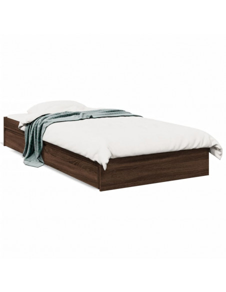 Giroletto Cassetti Rovere Marrone 90x190 cm Legno Multistrato