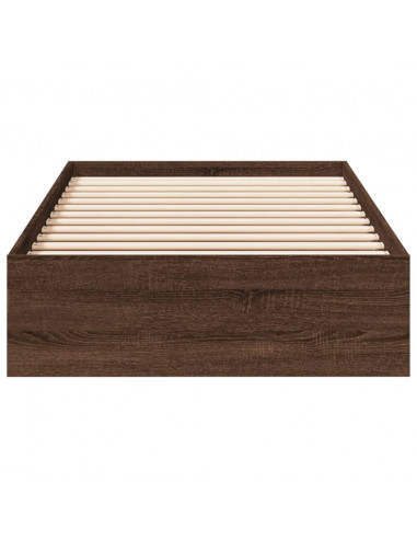 Giroletto Cassetti Rovere Marrone 90x190 cm Legno Multistrato