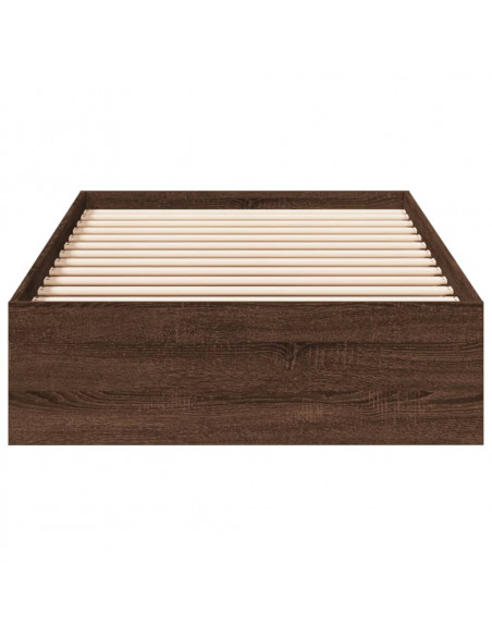 Giroletto Cassetti Rovere Marrone 90x190 cm Legno Multistrato