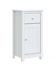 Mobile da Bagno BERG Bianco 40x34x80 cm Legno Massello di Pino 2