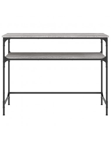 Tavolino Consolle Grigio Sonoma 100x35,5x75cm Legno Multistrato