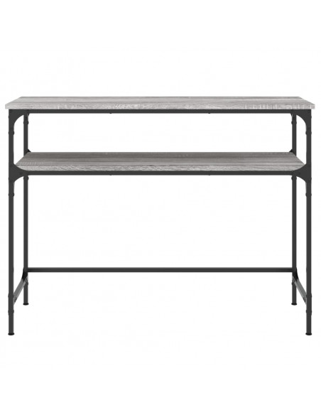 Tavolino Consolle Grigio Sonoma 100x35,5x75cm Legno Multistrato